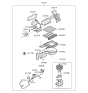 Diagram for Kia Rondo Blower Motor Resistor - 971791F200
