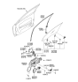 Diagram for 2008 Kia Spectra5 SX Door Handle - 826201L000