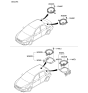 Diagram for Kia Spectra SX Car Speakers - 963602F001