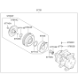 Diagram for Kia Rondo A/C Clutch - 976414D100