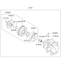 Diagram for 2009 Kia Sedona A/C Clutch - 976444D900