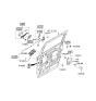 Diagram for Kia Sedona Door Latch Assembly - 814104D010