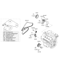 Diagram for Kia Telluride Water Pump Pulley - 252213CGA0