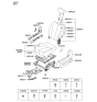 Diagram for 2006 Kia Sedona Seat Cushion - 892004D451KS5