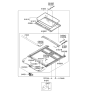 Diagram for 2008 Kia Sedona Sunroof - 816104D000