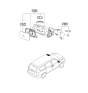 Diagram for 2013 Kia Sedona Car Mirror - 876104D901