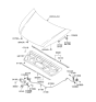 Diagram for 2012 Kia Sedona Hood Latch - 811304D000