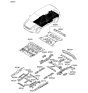 Diagram for 2008 Kia Sedona Floor Pan - 651004D250