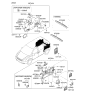 Diagram for Kia Sedona Cup Holder - 857334D500CS