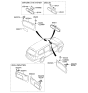 Diagram for Kia Rondo Car Mirror - 851013F400