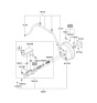 Diagram for Kia Brake Booster Vacuum Hose - 591304D450