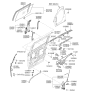 Diagram for 2008 Kia Sedona Window Regulator - 834034D010