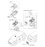 Diagram for 2013 Kia Sedona Car Mirror - 928044D000QW