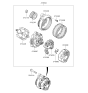 Diagram for Kia Sedona Alternator - 373003C510