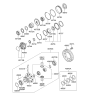 Diagram for 2008 Kia Sedona Differential - 458303A500