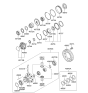 Diagram for Kia Sedona Differential - 458303A500