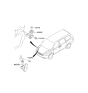 Diagram for 2007 Kia Sedona Horn - 966604D000