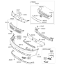 Diagram for 2007 Kia Sedona Air Deflector - 865914D000