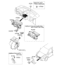 Diagram for 2014 Kia Sedona Ambient Temperature Sensor - 969854D000