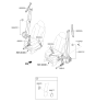 Diagram for 2013 Kia Sedona Seat Belt - 888404D550KS