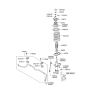 Diagram for 2008 Kia Sedona Shock And Strut Mount - 546104D001