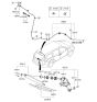 Diagram for 2013 Kia Sedona Wiper Pivot - 987004D000