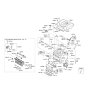 Diagram for Kia Sedona Engine Cover - 292403C401