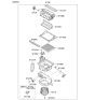 Diagram for 2013 Kia Sorento Blower Motor - 971132B005