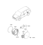 Diagram for Kia Sedona Fuel Door Release Cable - 957204D000