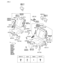 Diagram for Kia Sedona Seat Belt - 898304D560CS