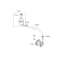 Diagram for 2008 Kia Sedona Power Steering Reservoir - 571504D000