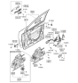 Diagram for 2009 Kia Sorento Door Striker - 813501D000