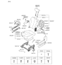 Diagram for Kia Seat Cushion - 892004D111KS8