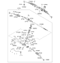 Diagram for 2006 Kia Sedona Rack And Pinion - 577004D800