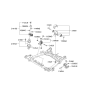Diagram for 2014 Kia Sedona Transmission Mount - 218304D500