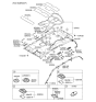 Diagram for Kia Sedona Dome Light - 928704D500QW