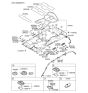 Diagram for Kia Sedona Interior Light Bulb - 928524D500