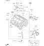 Diagram for 2010 Kia Sportage Crankshaft Seal - 214433E000