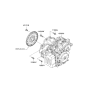 Diagram for 2007 Kia Sedona Transmission Assembly - 450003A500