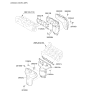 Diagram for Kia Amanti Exhaust Heat Shield - 285253C113