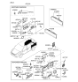 Diagram for 2009 Kia Sedona Cup Holder - 857534D000CS