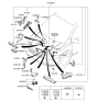 Diagram for Kia Sedona Battery Cable - 918554D001