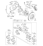 Diagram for Kia Sedona Brake Backing Plate - 517554D000