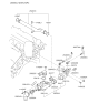 Diagram for 2008 Kia Sedona Radiator Hose - 254683CAB0