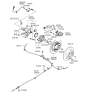 Diagram for Kia Sedona Parking Brake Cable - 597604D000