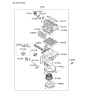 Diagram for 2007 Kia Sedona Blend Door Actuator - 971244D000