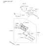 Diagram for 2011 Kia Sorento Valve Cover Gasket - 224533C710