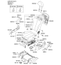 Diagram for Kia Sedona Seat Cover - 883604D314CS2