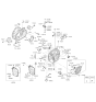 Diagram for 2013 Kia Sedona Engine Mount Bracket - 452173B210
