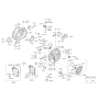 Diagram for 2008 Kia Sedona Transfer Case Mount - 452173B210